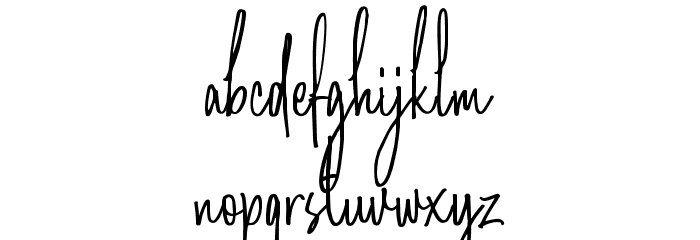 AmandaSantiagoDemo Font LOWERCASE