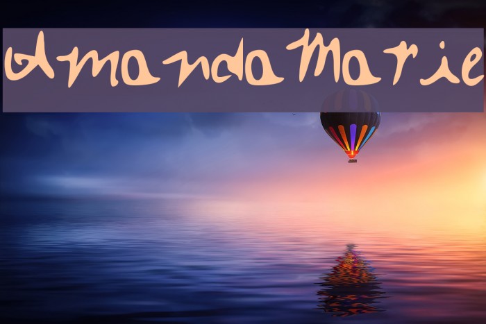 Amanda_Marie Font examples