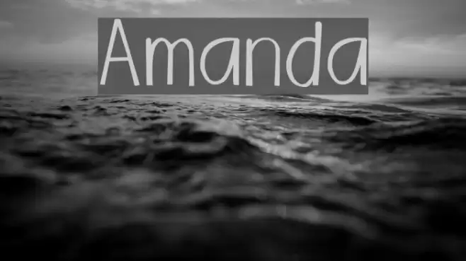 Amanda Schriftart examples