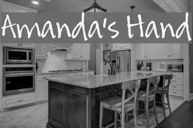 Amanda's Hand Schriftart examples