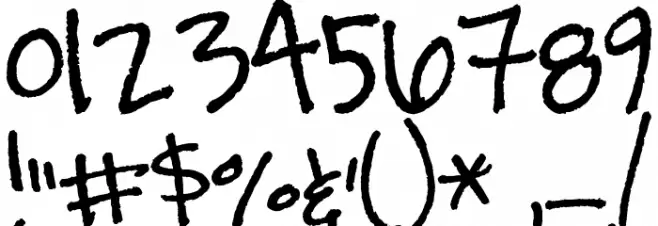 Amanda's Script Font OTHER CHARS