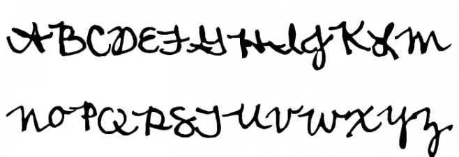 Amanda's Script 字体 大写