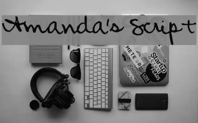 Amanda's Script Font examples