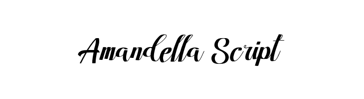 Amandella Script  font caratteri gratis