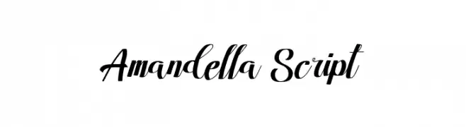 Amandella Script  Frei Schriftart Herunterladen