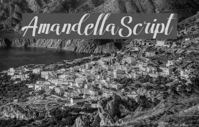 AmandellaScript Font examples