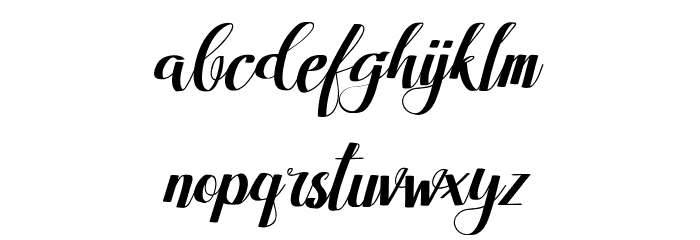 Amandella Font LOWERCASE