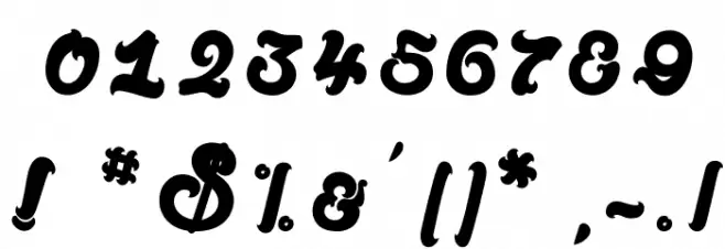 Amandes Salées Font OTHER CHARS