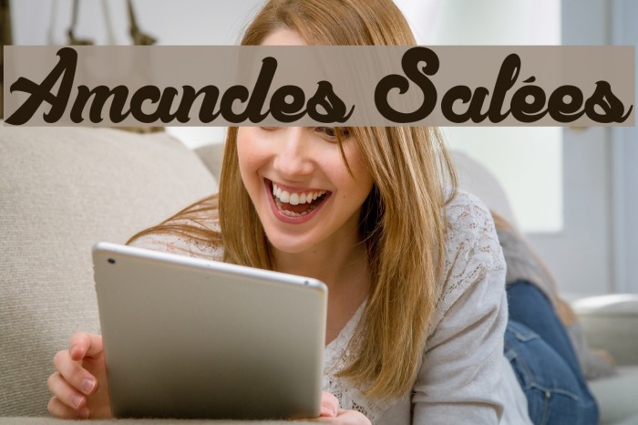 Amandes Salées Font examples