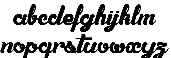 Amandes Salées Font LOWERCASE