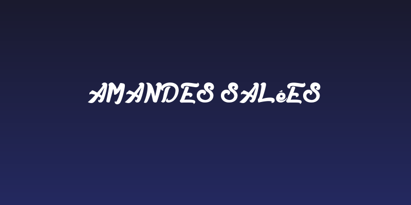 Amandes Salées Social Header