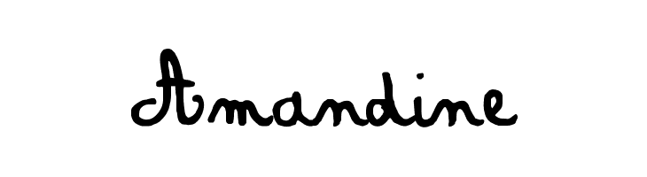 Amandine Шрифта