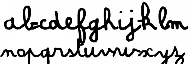 Amandine फ़ॉन्ट लोअरकेस