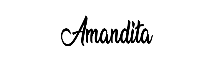 Amandita  les polices de caractères gratuit tlcharger