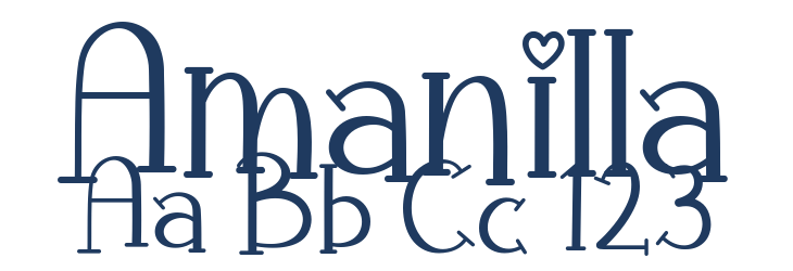 Amanilla Font Preview