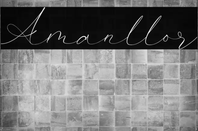 Amanllor Font examples