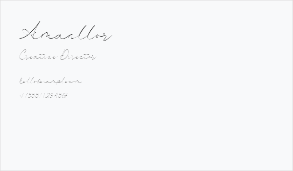 Amanllor Business Card