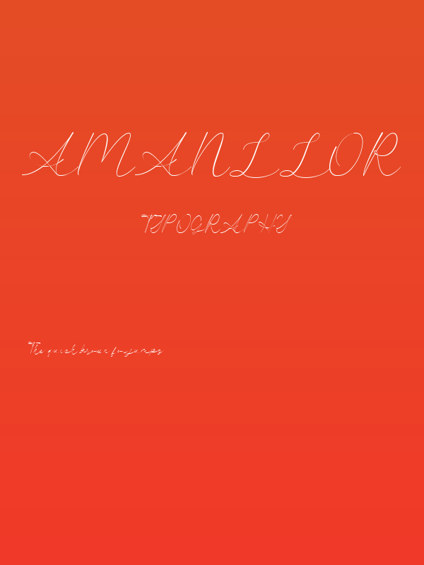 Amanllor Poster