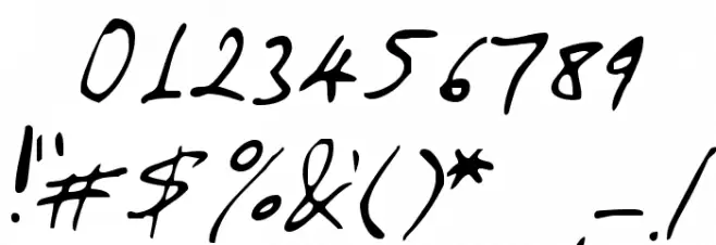 Amano Font OTHER CHARS