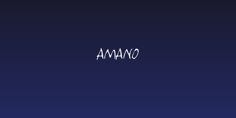 Amano Social Header