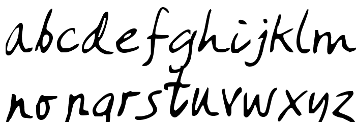 Amano Font LOWERCASE