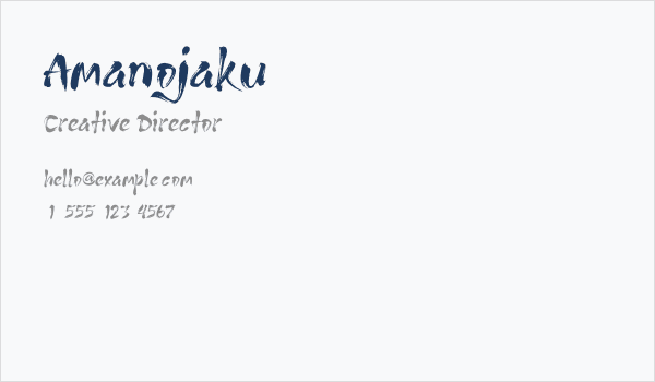 Amanojaku Business Card