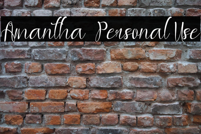 Amantha - Personal Use Example 1
