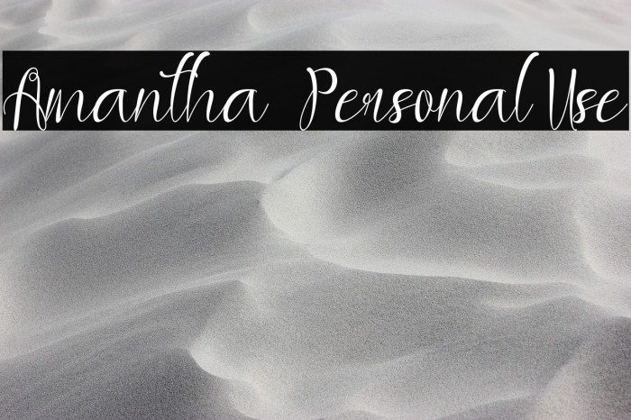 Amantha - Personal Use Example 3