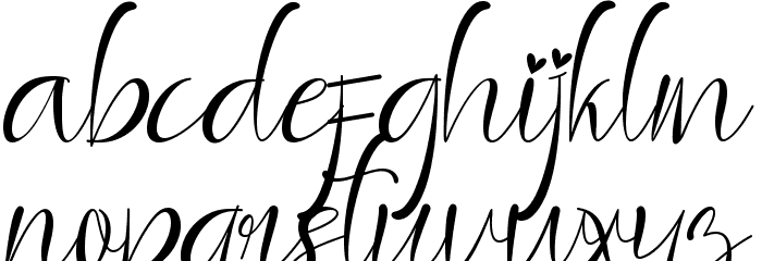 Amantha - Personal Use Font LOWERCASE