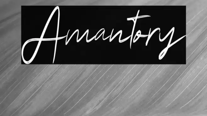Amantory Font examples