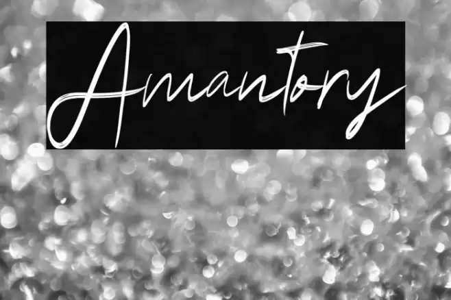 Amantory Font examples