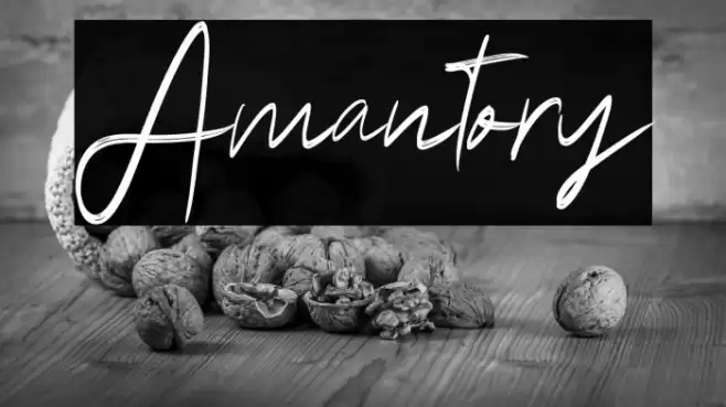 Amantory Font examples