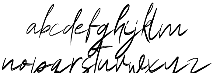 Amantory Font LOWERCASE