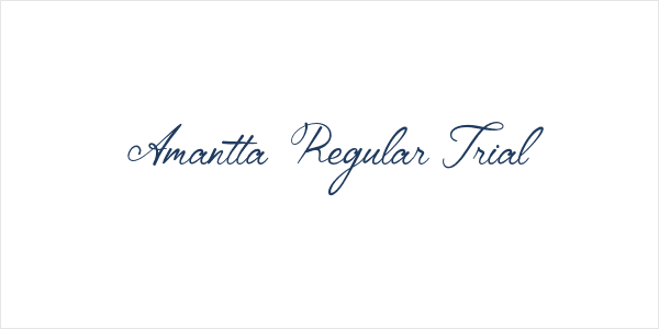 Amantta Regular Trial Logo