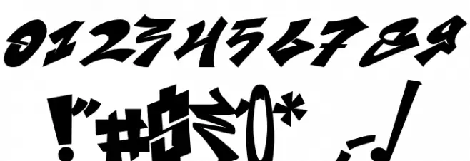 Amanzing Grafiti Font OTHER CHARS