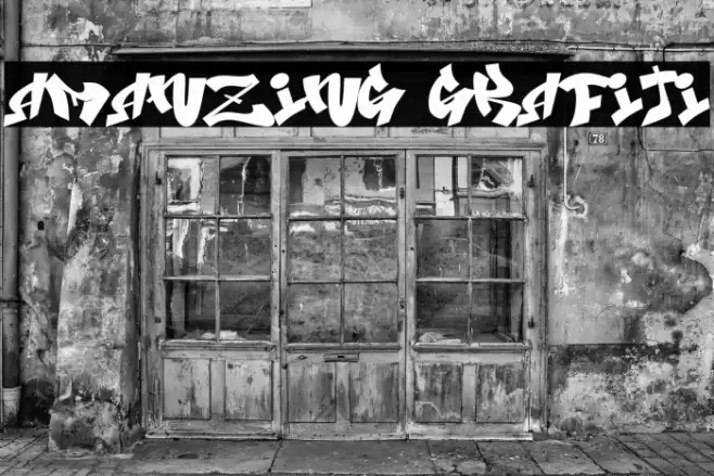 Amanzing Grafiti Font examples