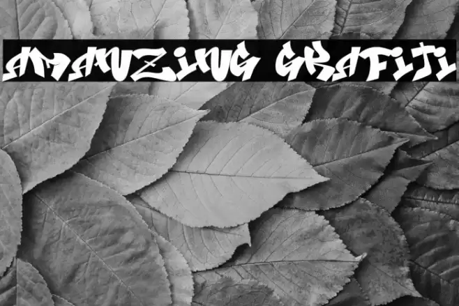 Amanzing Grafiti Font examples