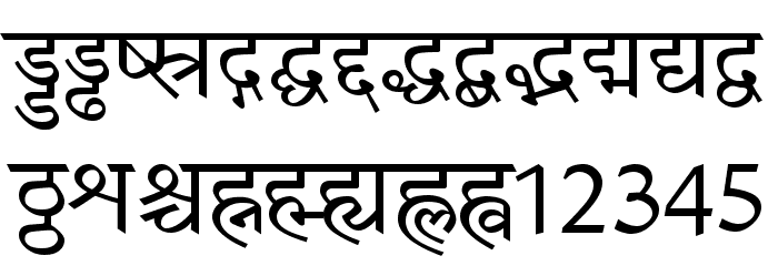 Amar Ujala Font LOWERCASE