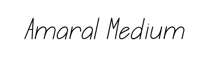 Amaral Medium  Скачать бесплатные шрифты