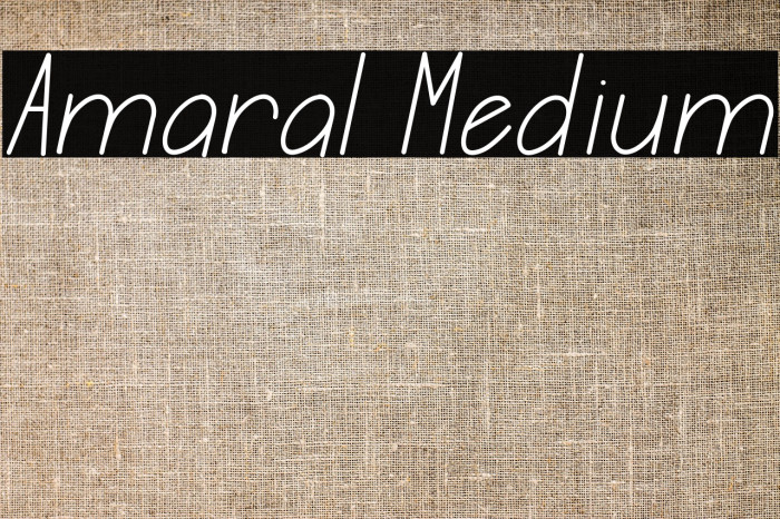 Amaral Medium Example 1