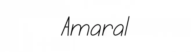 Amaral  baixar fontes gratis