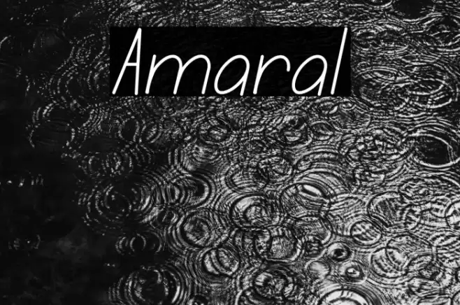 Amaral Font examples