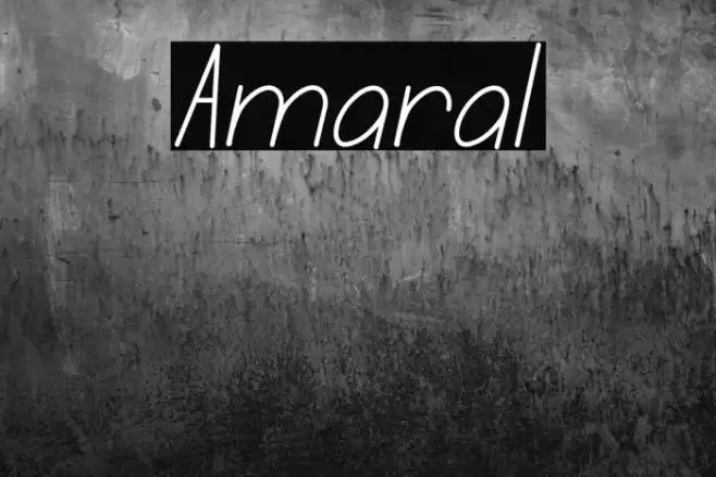 Amaral Font examples