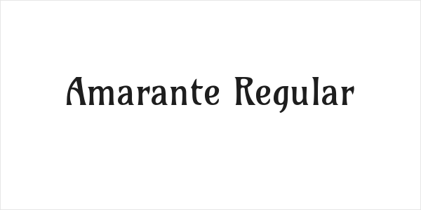 Amarante Regular Logo