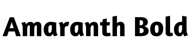 Amaranth Bold  Descarca Fonturi Gratis