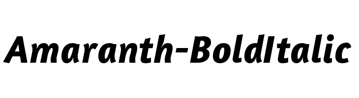 Amaranth-BoldItalic  baixar fontes gratis