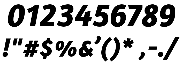 Amaranth-BoldItalic Font OTHER CHARS