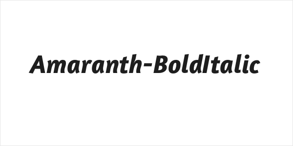 Amaranth-BoldItalic Logo