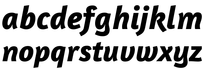 Amaranth-BoldItalic Font LOWERCASE