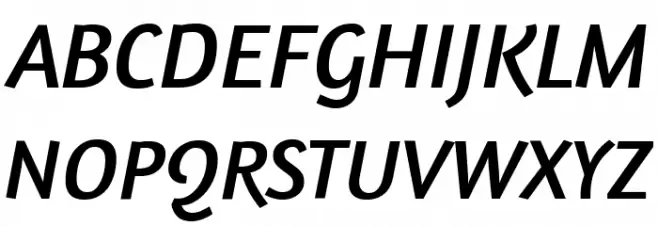 Amaranth Italic 字体 大写